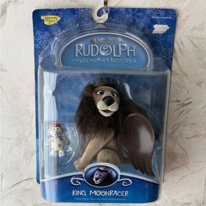 Vintage Rudolph and The Island of Misfit Toys King MoonRacer Figure 2002 NIB